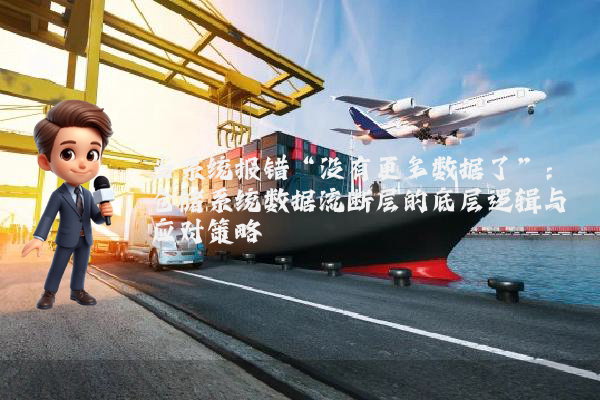 当系统报错“没有更多数据了”：仓储系统数据流断层的底层逻辑与应对策略