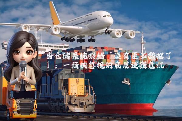 当仓储系统报错「没有更多数据了」：一场被忽视的底层逻辑危机