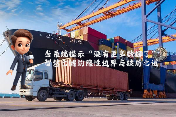 当系统提示“没有更多数据了”：智慧仓储的隐性边界与破局之道